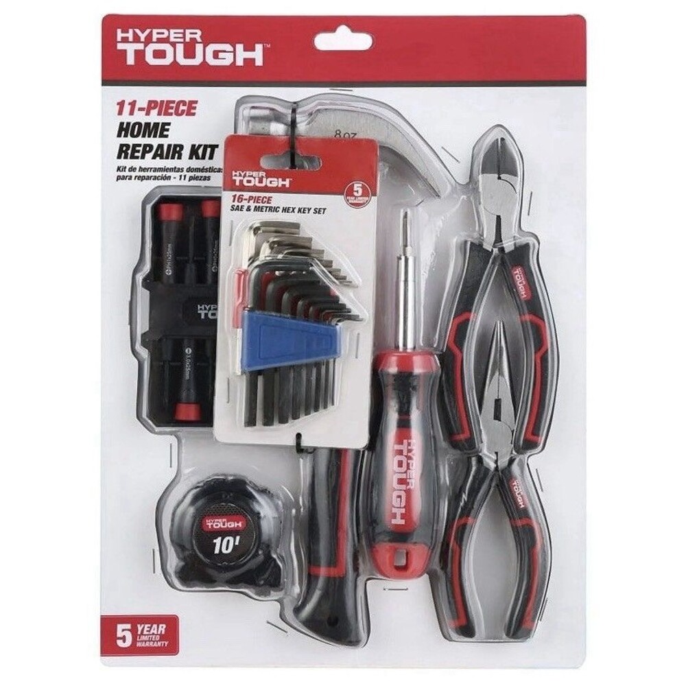 Hyper Tough 11 Piece Home Repair Tool Kit